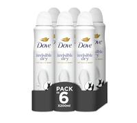 Dove Advanced Care Desodorante advance care Protección 72 horas Spray 200ml, Pack de 6 x 200 ml