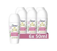 Dove Advanced Care - Desodorante antitranspirante Roll-On Summer Care Limited Edition de aloe vera y agua de rosas con tecnología de hidratación de la piel, 6 x 50 ml