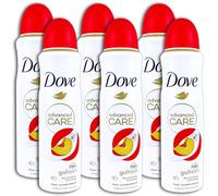 Dove Advanced Care - Desodorante en aerosol antitranspirante (6 unidades, aroma a melocotón y flores blancas, 6 x 150 ml)