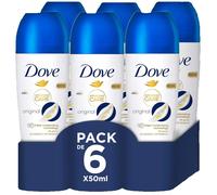 Dove Advanced Care Desodorante Mujer Roll-On 48h Sin Alcohol - Pack 6 × 50 ml