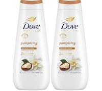 Dove Advanced Care Gel de Ducha Manteca de Karité y Vainilla, 400 ml (Paquete de 2)
