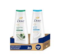 Dove Advanced Care Geles de Ducha Cuidado Hidratante Aloe y Agua de Abedul 400ml + Exfoliante Suave Minerales Exfoliantes 400ml