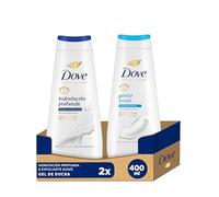 Dove Advanced Care Geles de Ducha Hidratación Profunda Hidratantes Naturales 400ml + Exfoliante Suave Minerales Exfoliantes 400ml