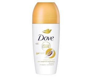 Dove Advanced Care Go Fresh - Desodorante antitranspirante con aroma a fruta de la pasión, paquete de 6 unidades con tecnología triple hidratante roll-on para 48 horas de protección, 50 ml