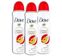 Dove Advanced Care - Spray antitranspirante (3 unidades, aroma a melocotón y flores blancas, 3 x 150 ml)