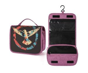 Dove and Peace - Neceser de viaje colorido para mujer, organizador de maquillaje colgante con gancho para champú