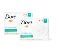 Dove Bar Soap, Sensitive Skin Unscented, 4 oz., 8 bar (Pack of 2)
