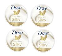 DOVE Body Love SILKY Crema corporal de mimos (paquete de 4) de 300 ml, para todos los tipos de piel
