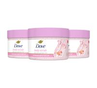 Dove Body Scrub Himalaya Salt & Rose Oil 3 Cuenta para piel nutrida visiblemente suave con crema hidratante 10.5 oz