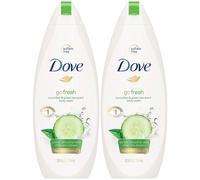 Dove Body Wash 12 onzas Go Fresh pepino y t verde (354 ml) (paquete de 3)