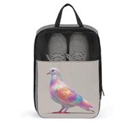 Dove - Bolsa de zapatos iridiscente de color arcoíris pastel para viajes, uso diario, bolsa de almacenamiento antipolvo para zapatos de golf