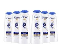 Dove Champú Reparación Intensa para pelo dañado, nutre y fortalece - Pack de 6 x 400ml