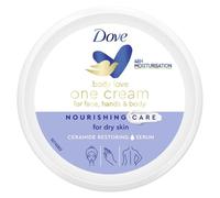 Dove Crema Hidratante de cuerpo, manos y cara para piel seca con Sérum Restaura Ceramidas 48h de hidratación 250ml
