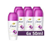 Dove, Desodorante Açai Roll-On Advanced Care Antitranspirante, fórmula suave con triple acción hidratante, protección hasta 48 horas, Unisex, 6 unidades de 50 ml