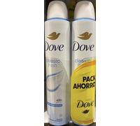 Dove Desodorante Aerosol Protección 48 horas Cuidado Esencial Classic 200 ML x2