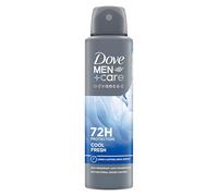 Dove Desodorante Dove Men + Care Cool Spray Advanced Care para hombre, con crema hidratante 1/4, fórmula hidratante y respetuosa con la piel, protección hasta 72 horas, 6 unidades de 150