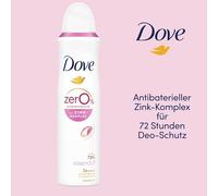 Dove Desodorante en aerosol con aroma a rosas con complejo de zinc y 0% de sales de aluminio, 150 ml