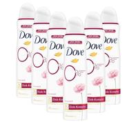 Dove Desodorante en aerosol con aroma a rosas con complejo de zinc y 0% de sales de aluminio, 150 ml, 6 unidades