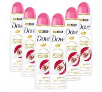Dove Desodorante en spray Advanced Care Go Fresh Granada, con fórmula hidratante y delicada con la piel, sin alcohol, piel seca hasta 72 horas, desodorante para hombre y mujer, 6 unidades de 200 ml