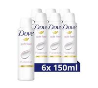 Dove Desodorante en spray tacto suave olor del polvo caliente, paquete 6er (6 x 150 ml)