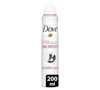 DOVE - Desodorante para mujer con protección de zinc - spray - 0 % alcohol - cuidado invisible - 72 horas antiolores - 200 ml