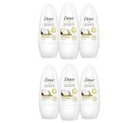 Dove Desodorante Ritual Regenerador sin aluminio con aroma a coco y flor de jazmín, 50 ml, 6 unidades
