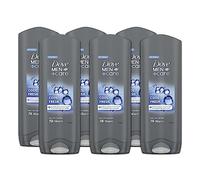 Dove, Dove Men+Care Cool Fresh - Gel de ducha para hombre, 3 en 1, hidratante para cuerpo, cara y cabello, con tecnología MicroMoisture, hidrata las 24 horas, 12 unidades de 250 ml