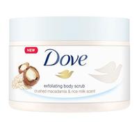 Dove Exfoliante Exfoliante de Ducha con Macadamia y Leche de Arroz 225 ml