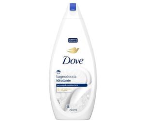Dove Fórmula hidratante hidratante Dermo Naturaleza con crema 1/4, dermatológicamente probada, gel de ducha para mujeres y hombres, botella 100% reciclada* 750 ml