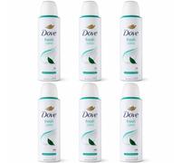 Dove Fresh Care Desodorante en spray antitranspirante 48H, sin alcohol, con crema hidratante 1/4, 150 ml (6)