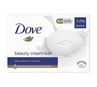 Dove Jabón en Pastilla Limpiadora para Manos y Cara 2en1 con 1/4 de Crema Hidratante - Pack de 2 x 90g