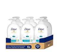 Dove Jabón Líquido de Manos Cuida y Protege con Ingredientes Antibacterianos y 5 Hidratantes, Pack de 6 x 250 ml