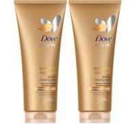 Dove Loción corporal autobronceadora para piel de tono claro a medio Dove Summer Revived que mantiene la hidratación de la piel 200ml (Paquete de 2)