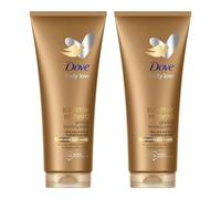 Dove Loción Corporal Autobronceadora Summer Revived, Pieles Claras y Medias, Bronceado Gradual, Acabado Natural, Piel Luminosa, 72H de Hidratación, Con Extracto de Aloe Vera y Glicerina, 2x 200ml