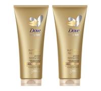 Dove Loción Corporal Autobronceadora Summer Revived, Pieles Medias y Oscuras, Bronceado Gradual, Acabado Natural, Piel Luminosa, 72H de Hidratación, Con Extracto de Aloe Vera y Glicerina, 2x 200ml