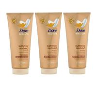 Dove Loción corporal Derma spa summer revived, para piel de clara a media, 200ml (Paquete de 3)
