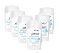 Dove Maximum Protection Original Clean - Desodorante en crema antitranspirante con protección científicamente probada contra la humedad de las axilas, 45 ml, 6 unidades