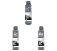 Dove Men+Care Advanced Anti-Transpirant Invisible Dry Aerosol contra las huellas blancas protege 72 horas del olor corporal y el sudor, 150 ml, 1 unidad (Paquete de 3)