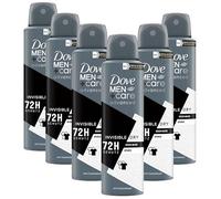 Dove Men+Care Advanced Anti-Transpirant Invisible Dry contra las huellas blancas protege 72 horas del olor corporal y el sudor, 150 ml, 6 unidades