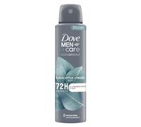 Dove Men+Care Advanced Desodorante en spray eucalipto + menta anti transpirant protege 72 horas contra el olor corporal y el sudor, 150 ml