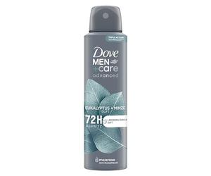 Dove Men+Care Advanced Desodorante en spray eucalipto + menta anti transpirant protege 72 horas contra el olor corporal y el sudor, 150 ml