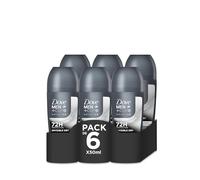 Dove Men +Care Advanced Desodorante Roll-On Invisible Dry Protección 72 horas Antitranspirante, 50 ml, pack de 6 Unidades