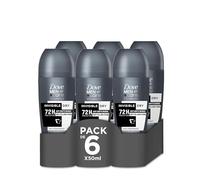 Dove Men +Care Advanced Desodorante Roll-On Invisible Dry Protección 72 horas Antitranspirante, 50 ml, pack de 6 Unidades