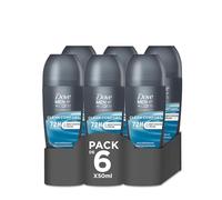 Dove Men +Care Advanced Roll-On Clean Comfort Protección 72 horas, 50 ml, pack de 6 Unidades