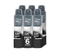 Dove Men+Care Aerosol Para Hombre Invisible Dry 72h 150 ML, pack de 6 unidades, El embalaje puede variar