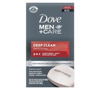 Dove Men+Care Body and Face Bar, Deep Clean 4 oz, 6 Bar by Dove