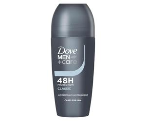 Dove Men + Care Deo Roller Classic - 6 x 50 ml | Antitranspirante, protección hasta 48 horas, aroma clásico, 0% alcohol