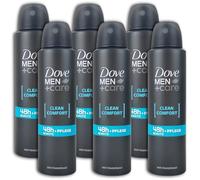 Dove Men+Care - Desodorante en spray antitranspirante (6 unidades, 150 ml, 6 unidades)