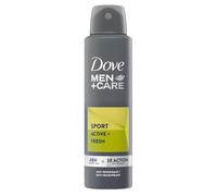 Dove Men+Care - Desodorante en spray Sport Active con crema hidratante 1/4 para hombre, antitranspirante, sin alcohol, ayuda a reducir la irritación, hasta 48 horas de protección, 6 x 150 ml