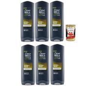Dove Men+Care Gel de ducha 3 en 1, Sport Care Active + Baño de ducha para cuerpo, cara y cabello con efecto cuidado las 24 horas, 6 x 250 ml + Polpa Italian Gourmet 400 g